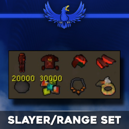 Paquete de equipo de Alcance para Exterminio - ¡Incluye 20k balas de cañón y 30k escamas de zulrah! 0